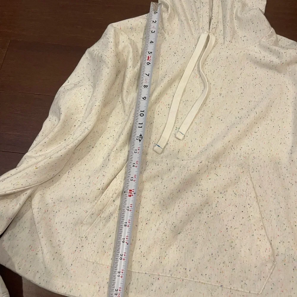 guc J. Crew Speckled paintsplatter Hoodie large